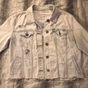Distressed Bullhead Denim Jacket